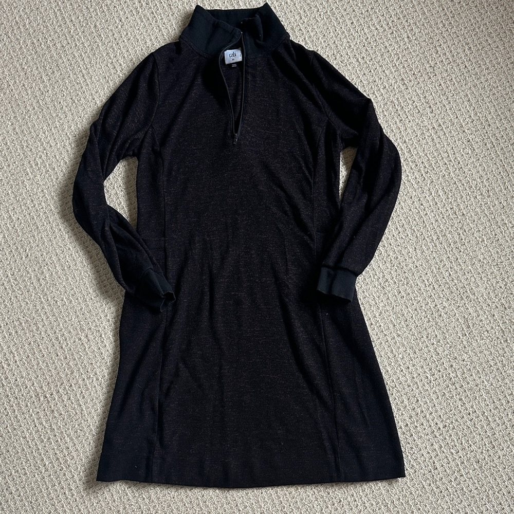 CAbi Black Long Sleeve Dress